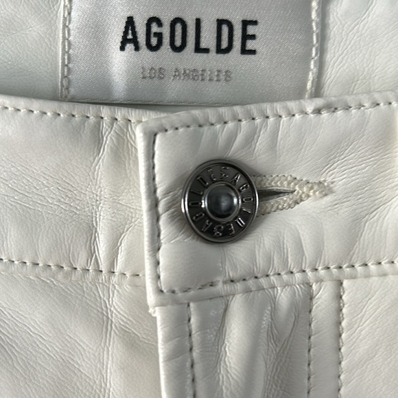 AGOLDE Recycled Leather Jeans Lyle NWT - Picture 3 of 13